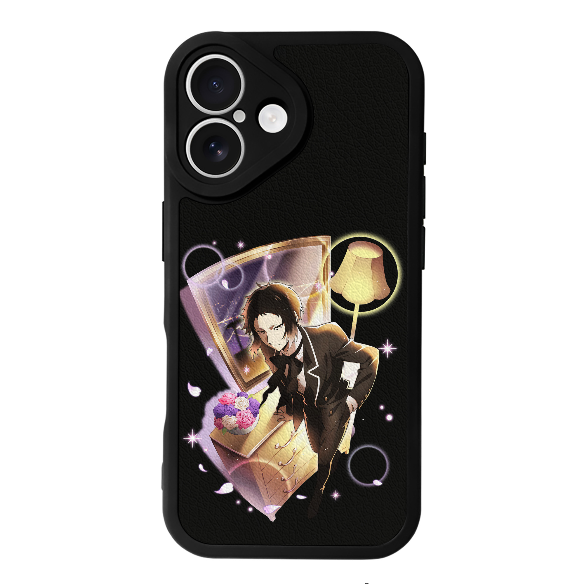 （画像用） 文豪ストレイドッグス Bungo Stray Dogs 【iPhone 16シリーズ対応】シリコンスマホケース（レザー調） 材質：シリコン